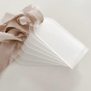 Frosted bordkort i akryl