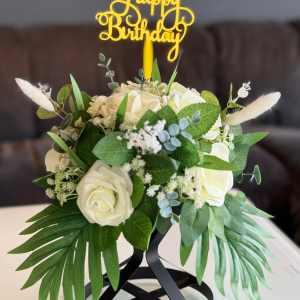 Kunstig blomster borddekorasjon