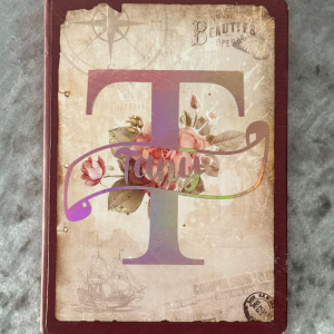 Notebook med blomster